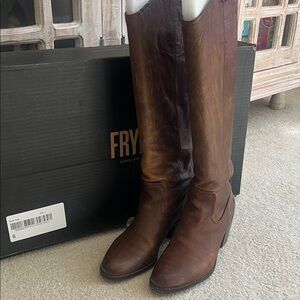 Frye Women's Rich Brown Heeled Boots